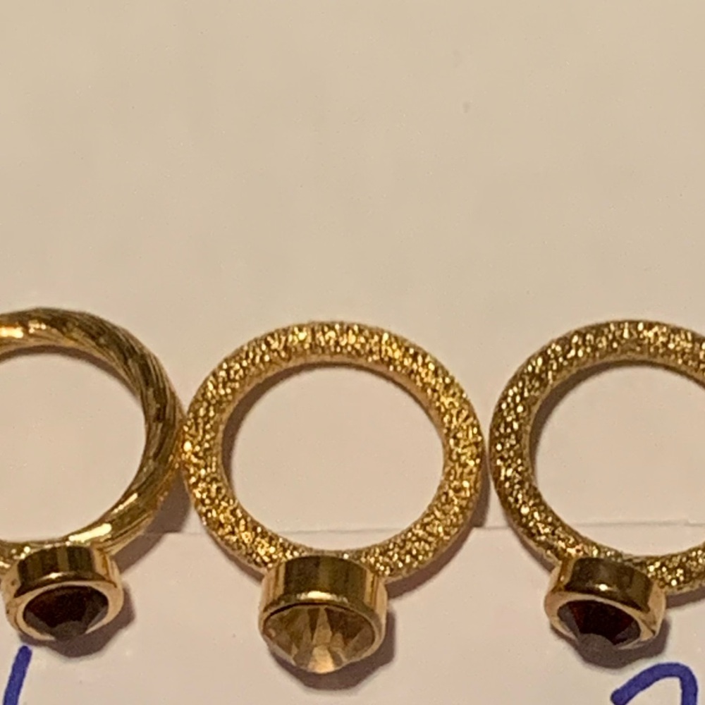 Gold-Tone Women's Stackable Rings - Set of 3